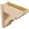 Ekena Millwork 8-in W x 20-in D x 20-in H Balboa Slat Rough Cedar Woodgrain TimberThane Outlooker, Primed Tan OUTUR080X20X20BOA24RCPR - alternate 2